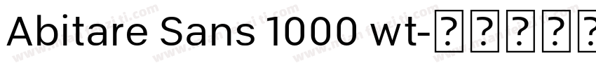 Abitare Sans 1000 wt字体转换